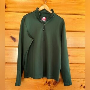 RIVAL PRO-PERFORMANCE Men’s  Athletic Half Zip Sweater  SIZE M  Green